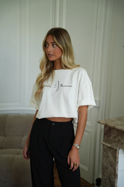 Livi blanc - T-shirt « Smile »