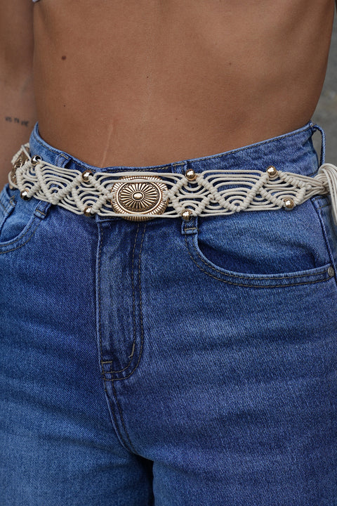 Doreen crème - Ceinture tissu