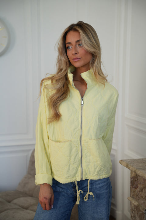 Tressia jaune - Veste zippée