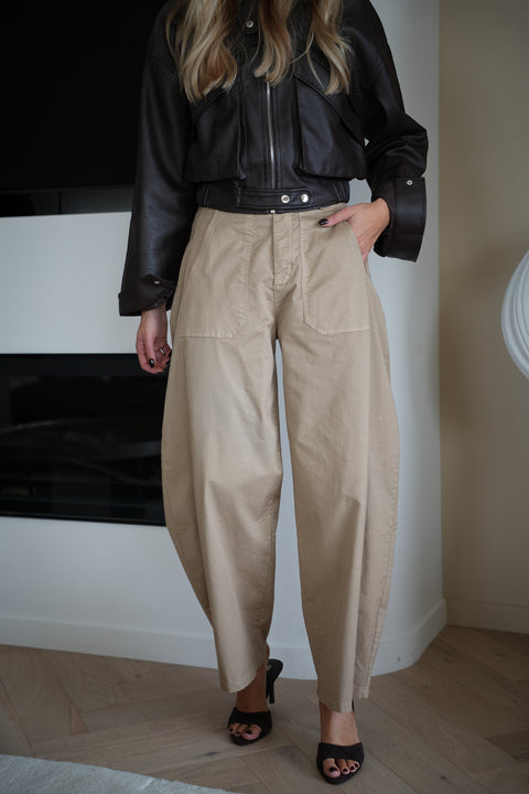 Jay beige - Pantalon ballon