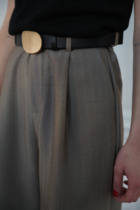 Léonard taupe - Pantalon droit