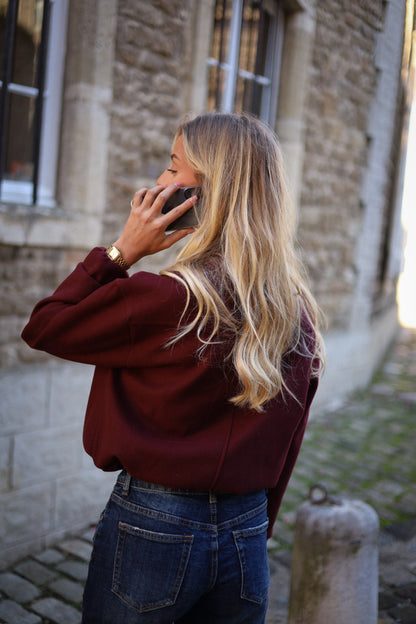 Joss bordeaux - Veste bomber
