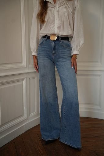 Théo bleu - Jean large