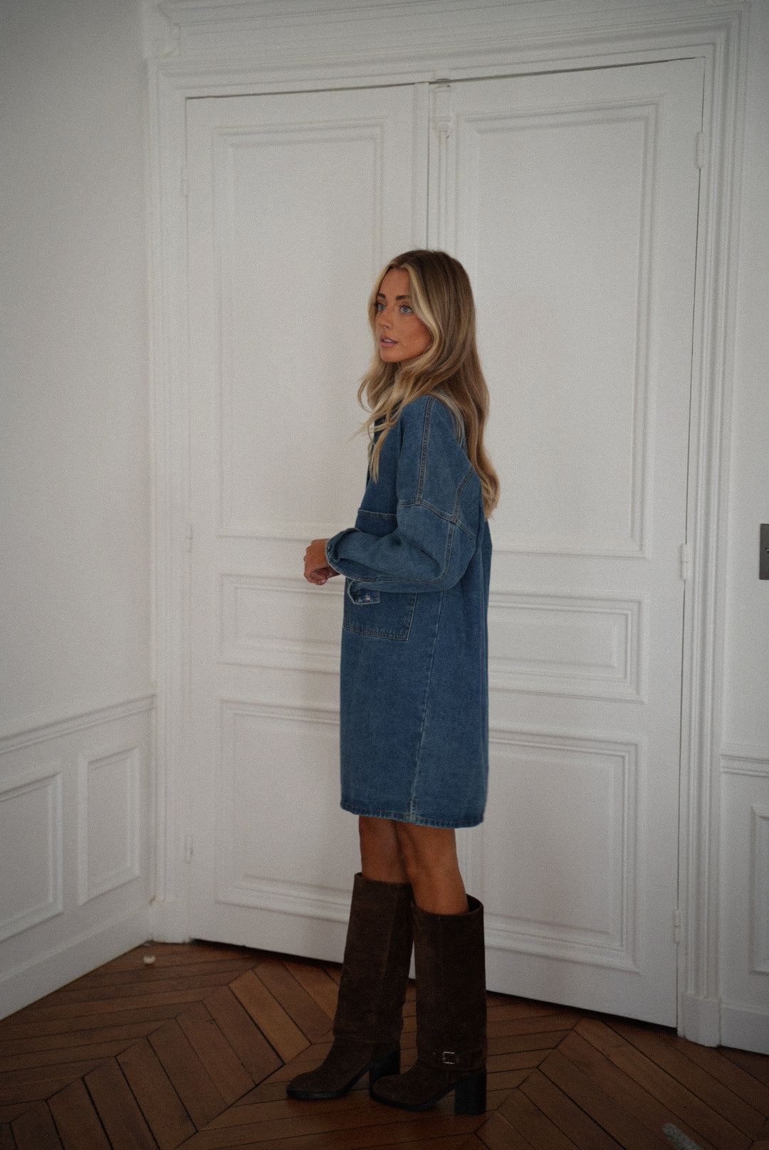 Sateen bleue - Robe en jean