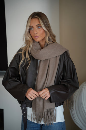 Capucine taupe - Écharpe douce