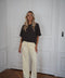 Shanon jaune - Pantalon droit