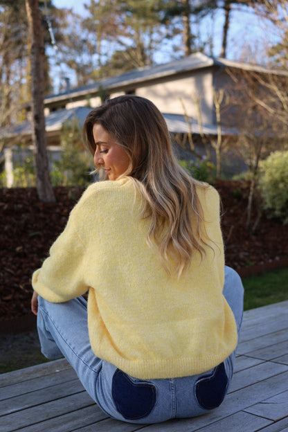 Leny jaune - Pull doux