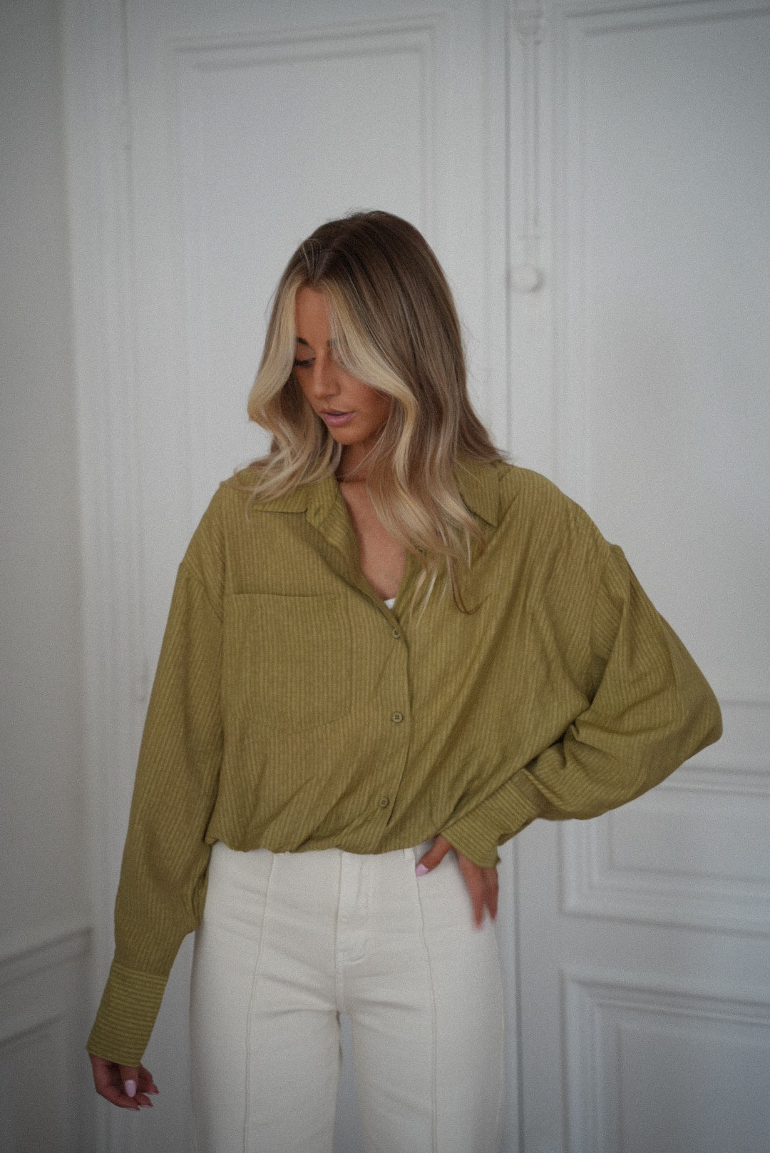 Miranda verte - Blouse courte