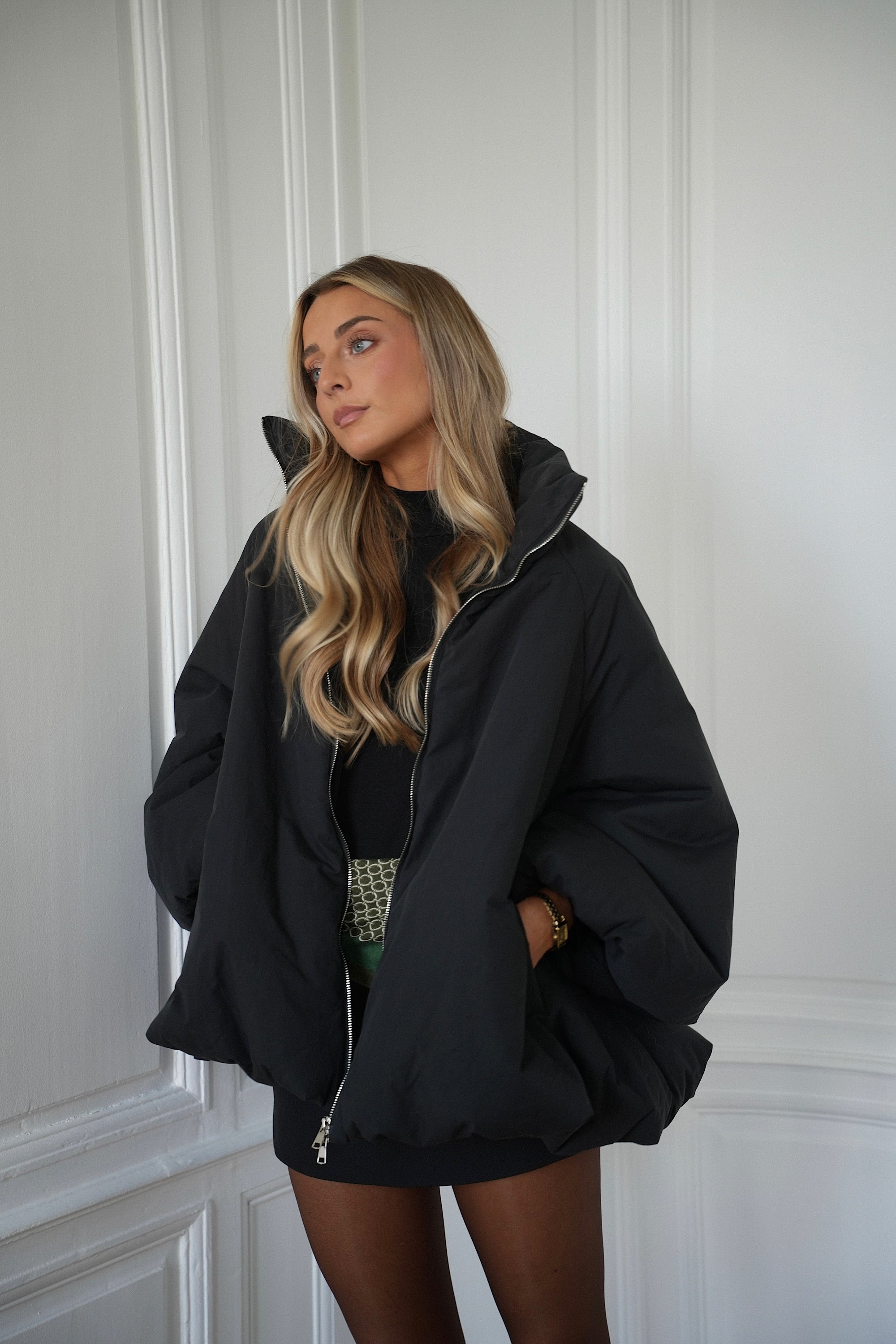 Montaine noir - Manteau oversize