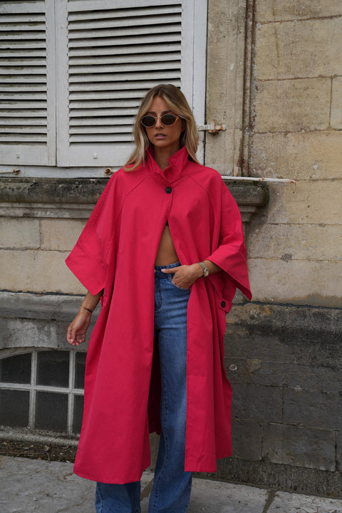 Isaac rouge - Veste trench long