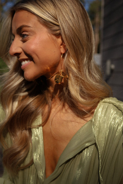 Louisa dorées - Boucles d’oreilles acier