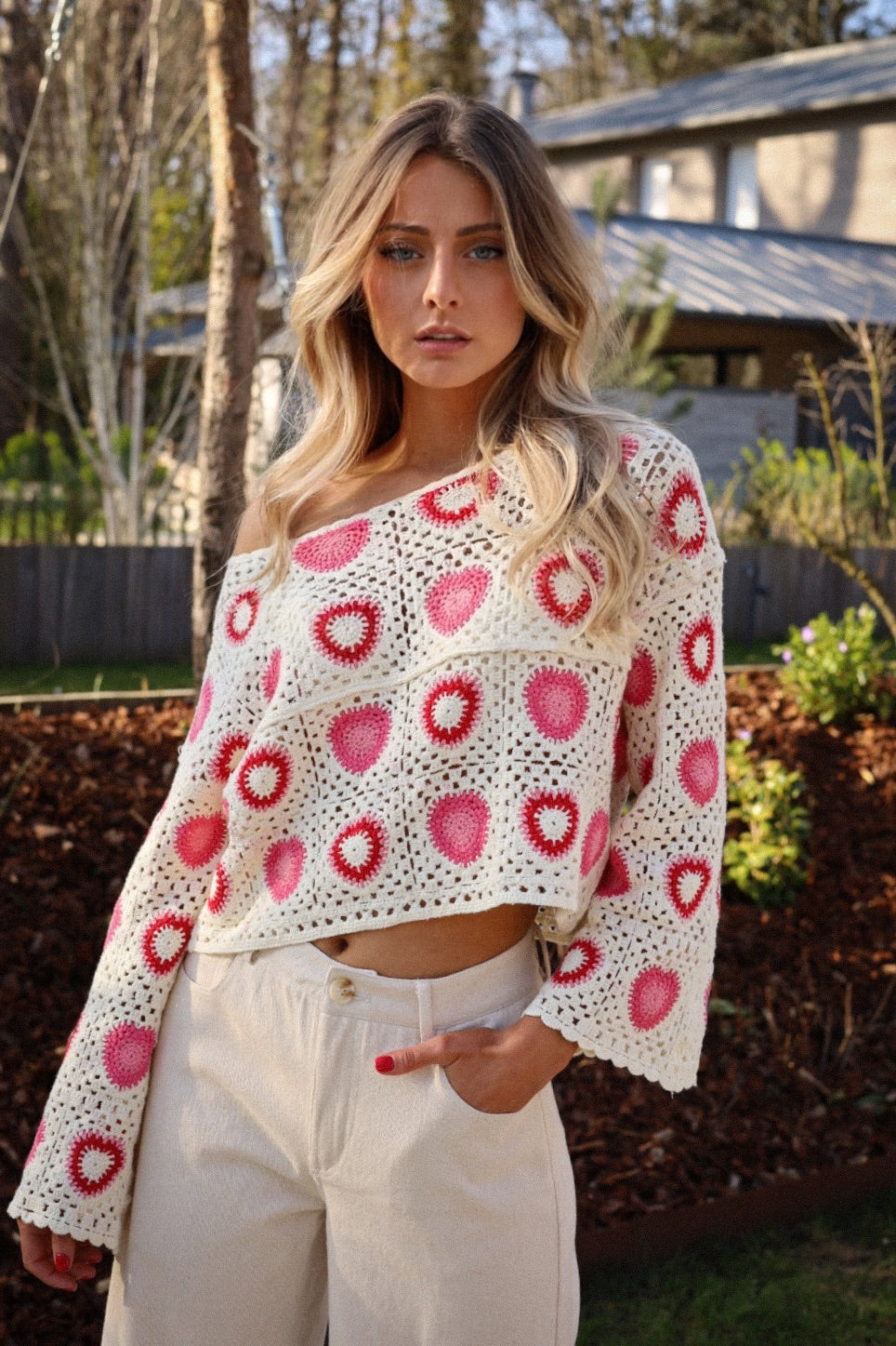 Andreas colorée - Blouse crochet