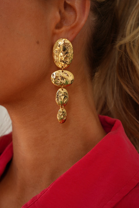 Pao dorées - Boucles d’oreilles acier
