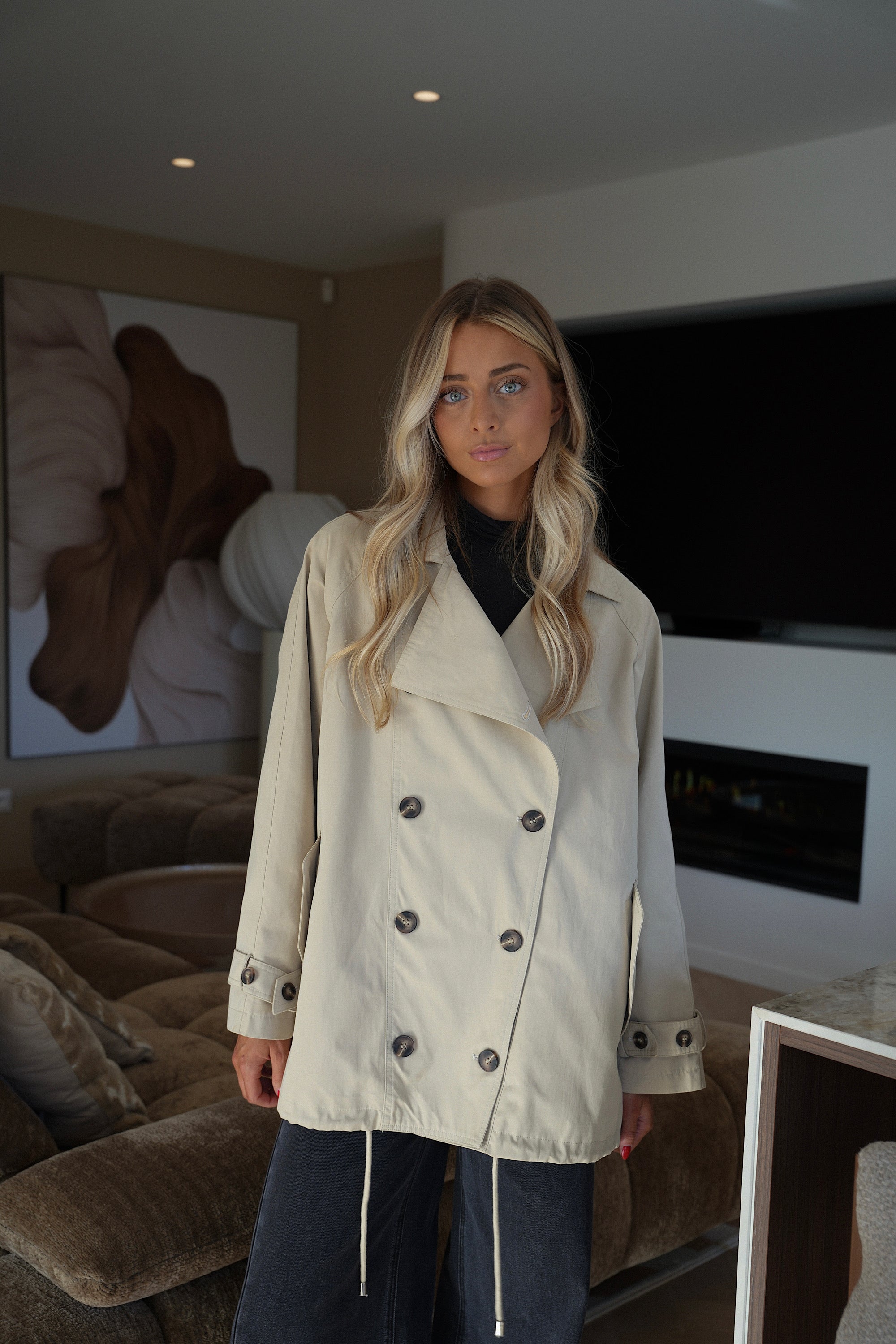 Diana beige - Trench oversize