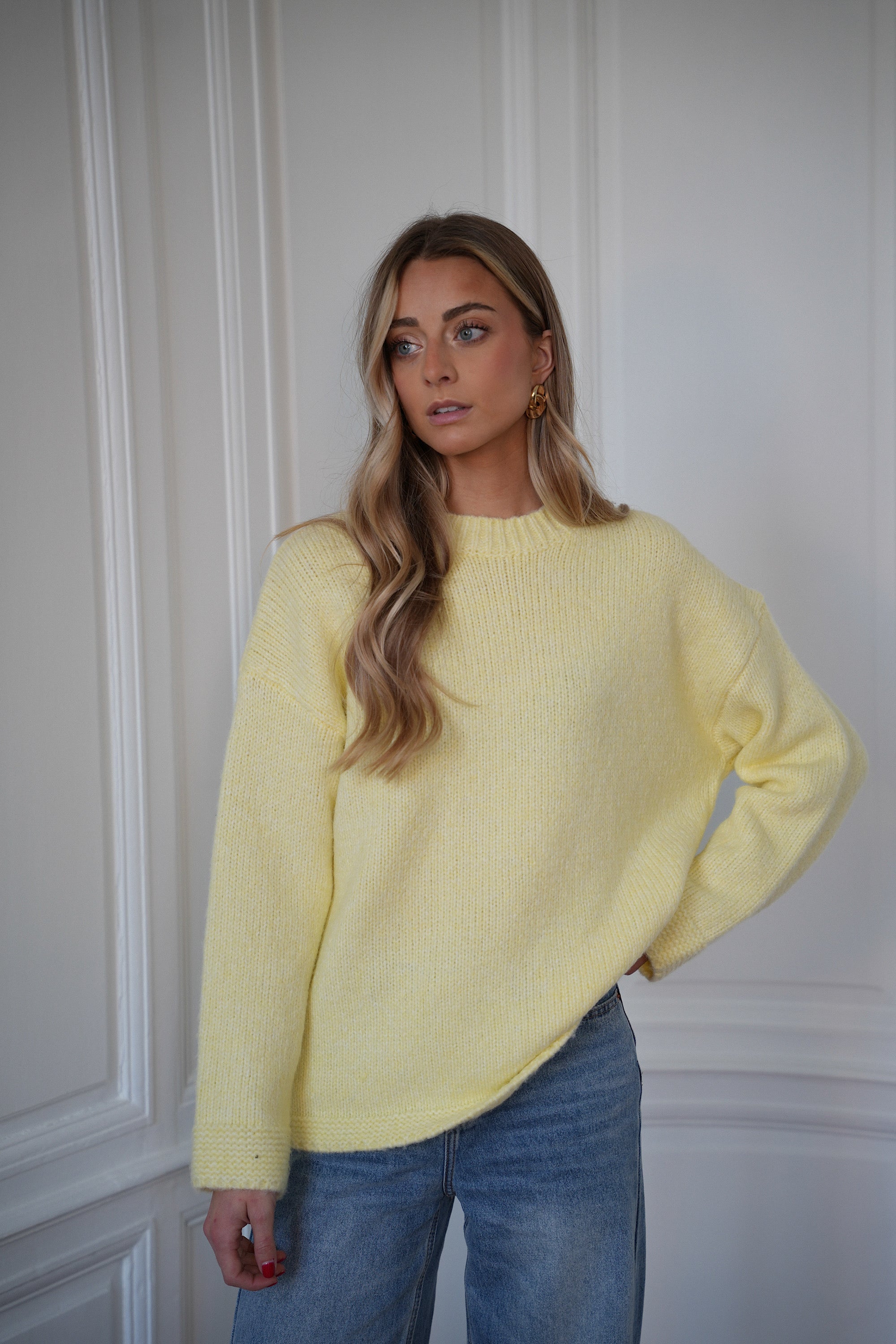 Jazz jaune - Pull ample