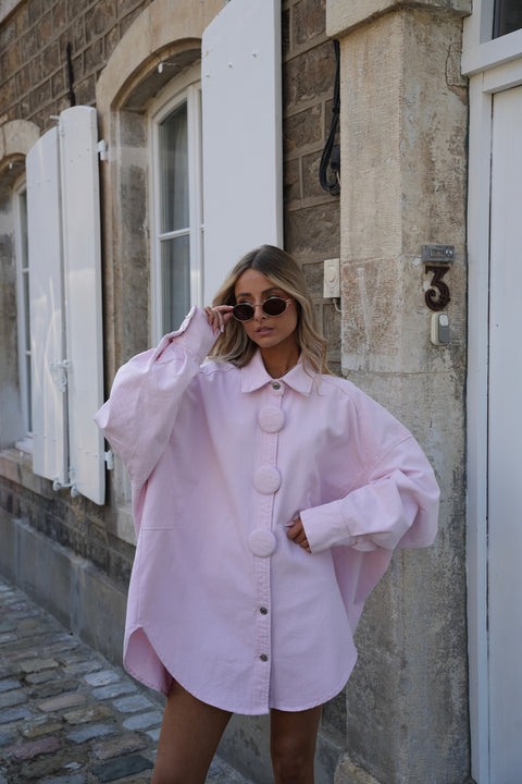 Kléo rose - Veste oversize