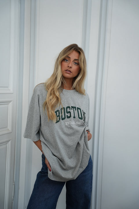 Lino gris - T-shirt brodé