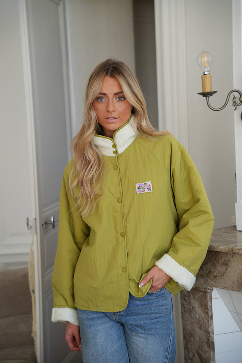 Lize olive - Veste réversible