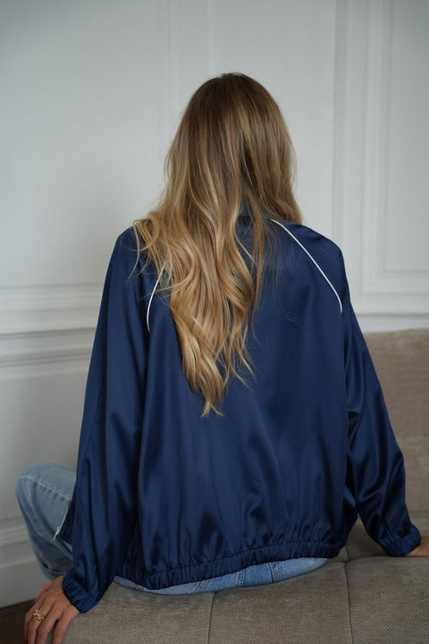 Léna bleue - Veste zippée
