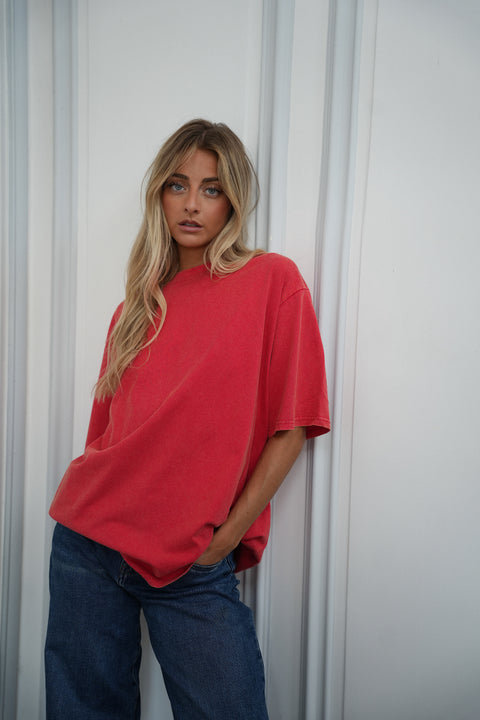 Apolline rouge - T-shirt ample