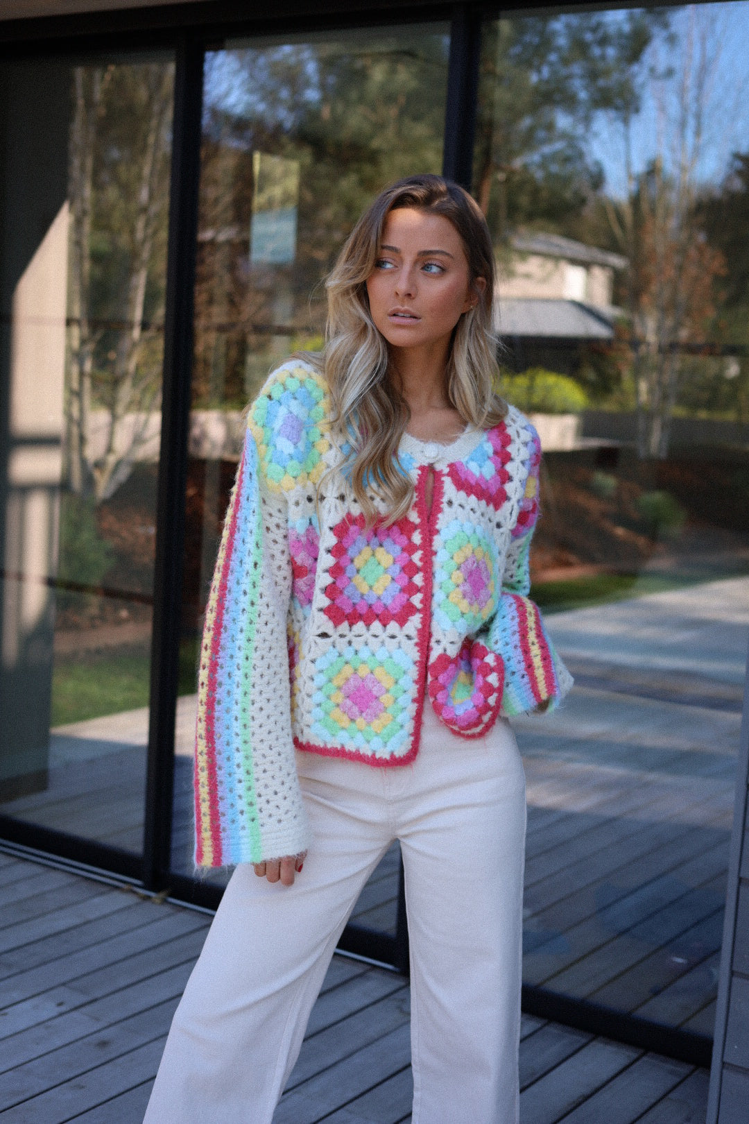 Sabrina coloré - Gilet crochet