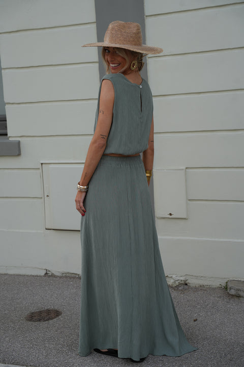 Elize kaki - Ensemble jupe/top