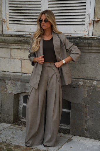 Serena taupe - Veste blazer