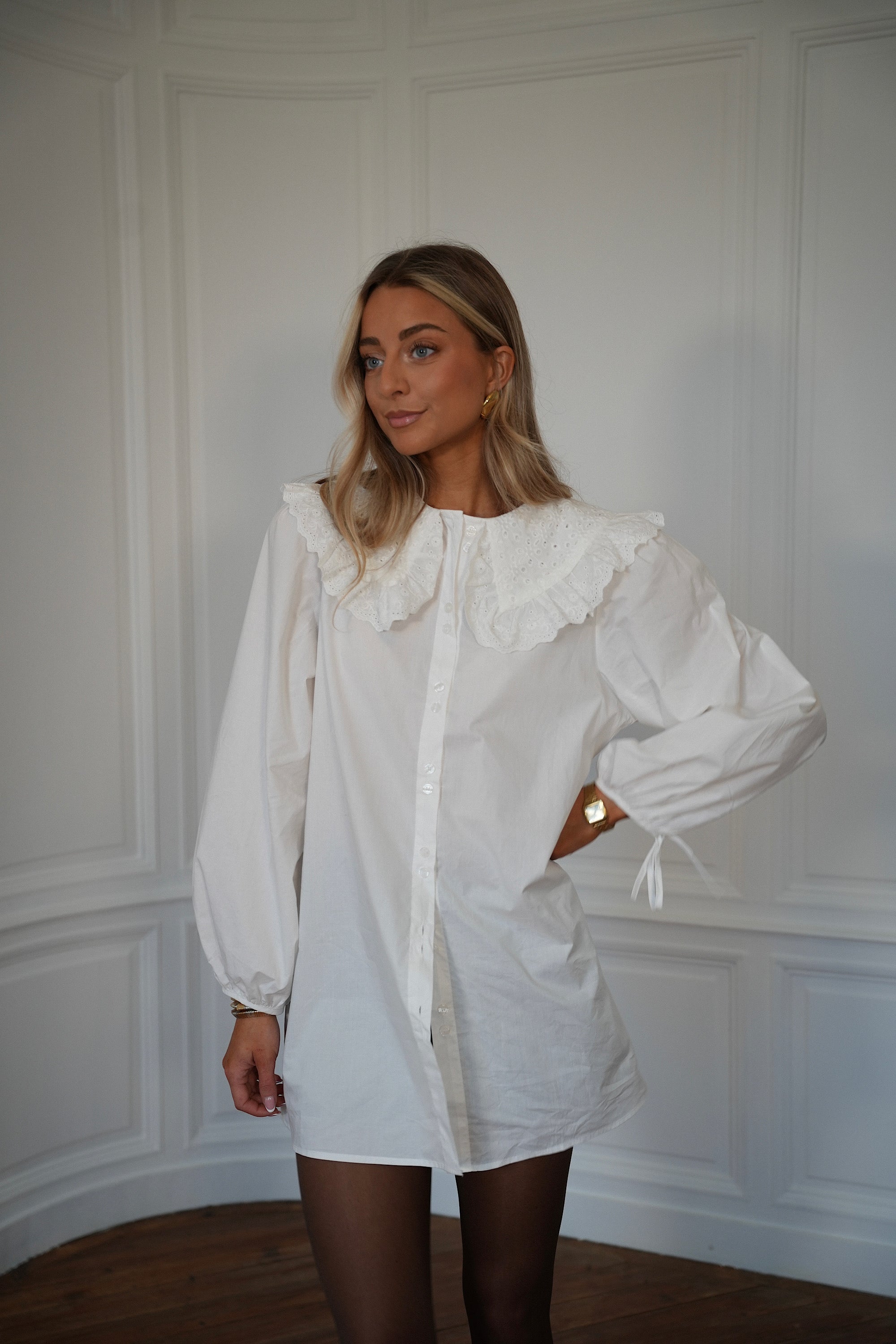 Nola blanche - Chemise longue