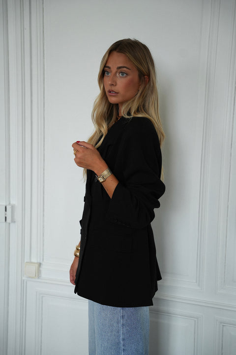 Laetitia noir - Blazer cintré