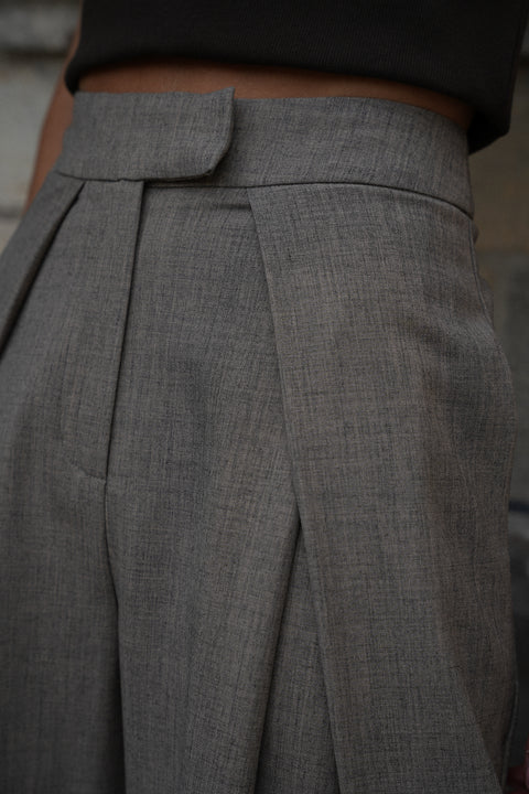 Tess taupe - Pantalon tailleur