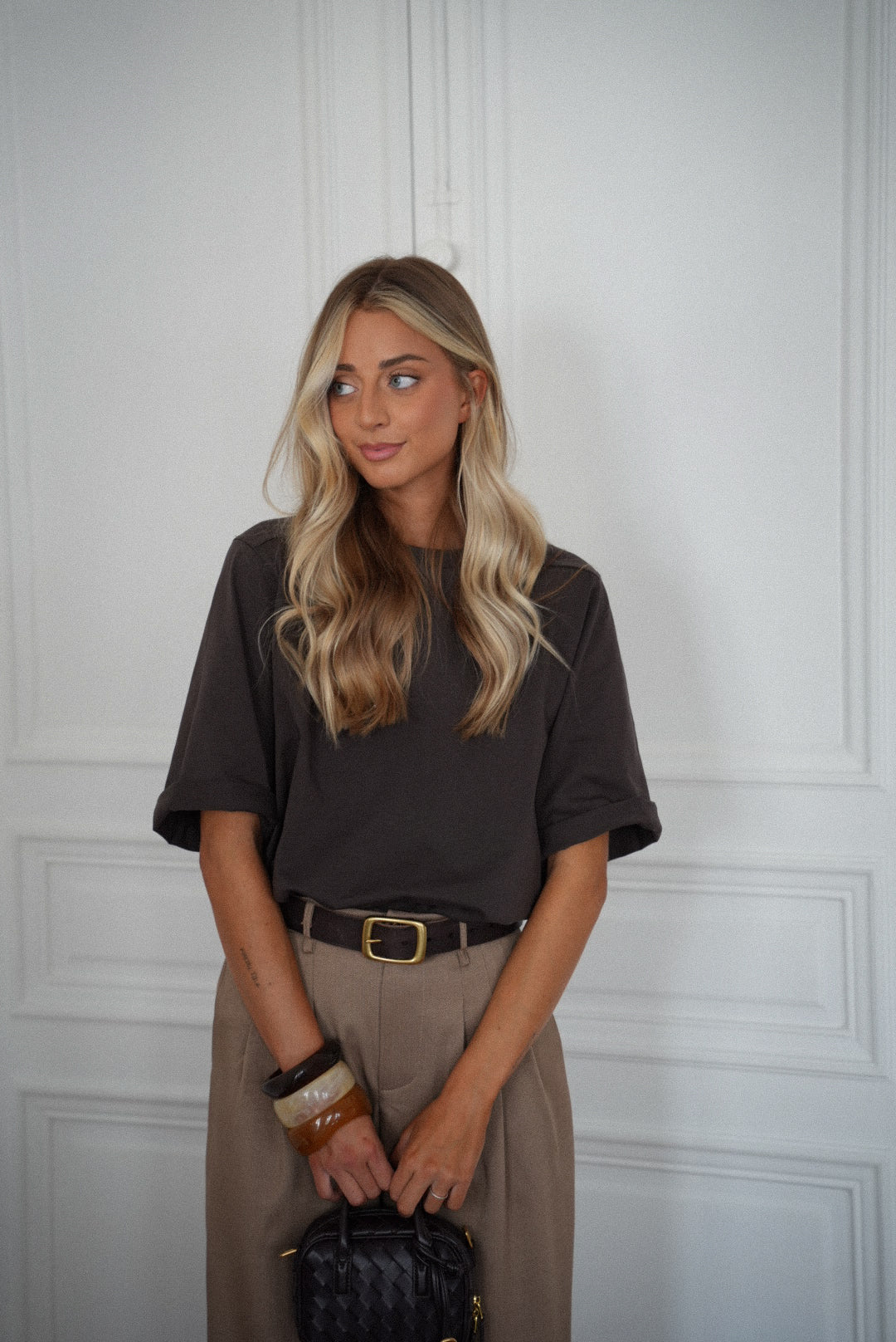 Grayce taupe - T-shirt ample