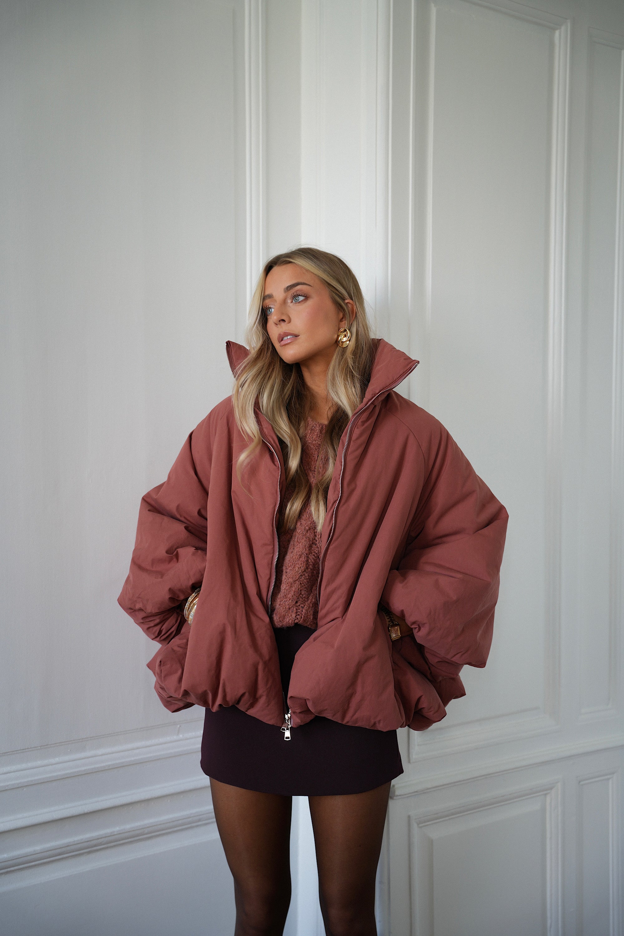 Montaine terracotta - Manteau oversize