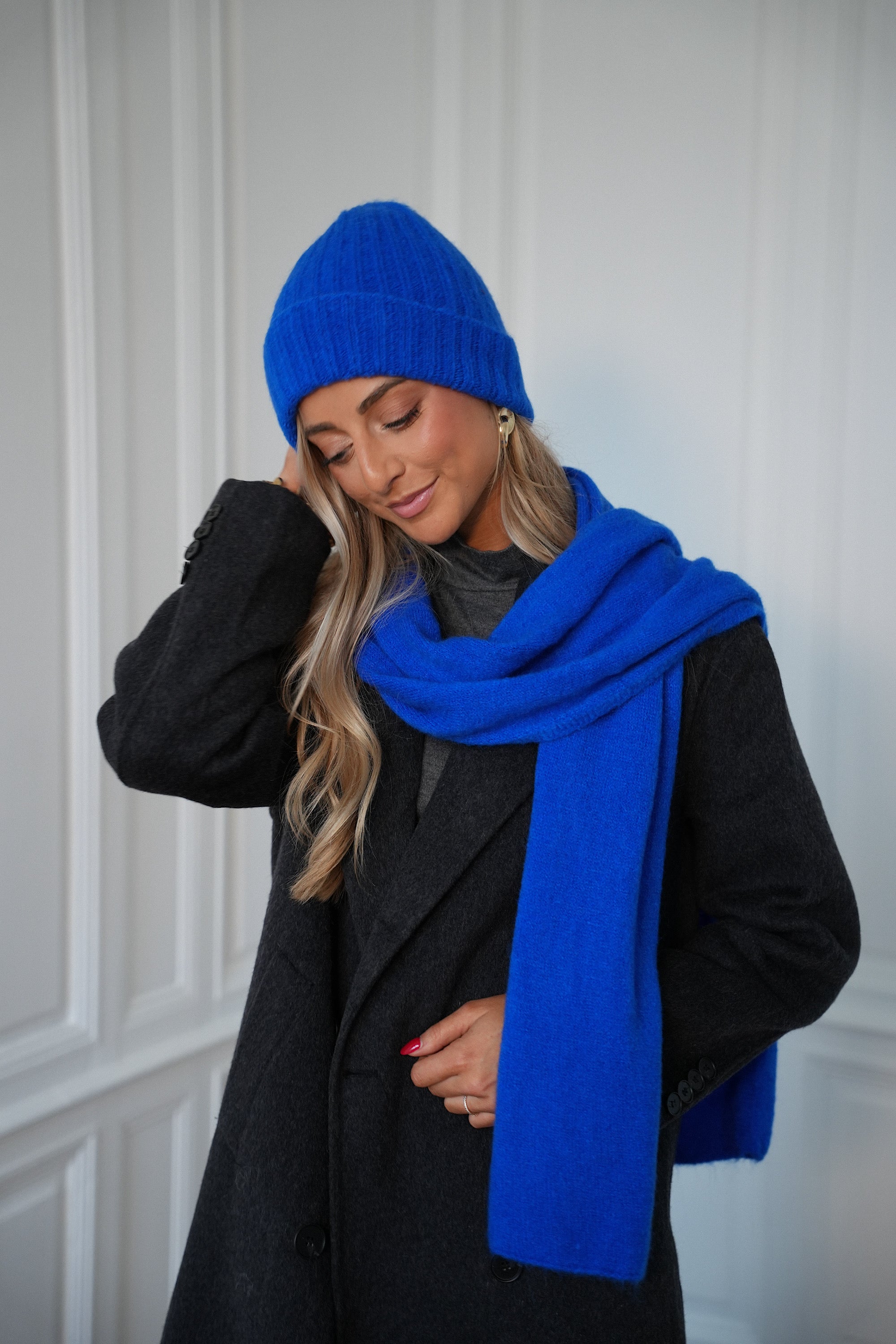 Jess bleu roi - Écharpe douce