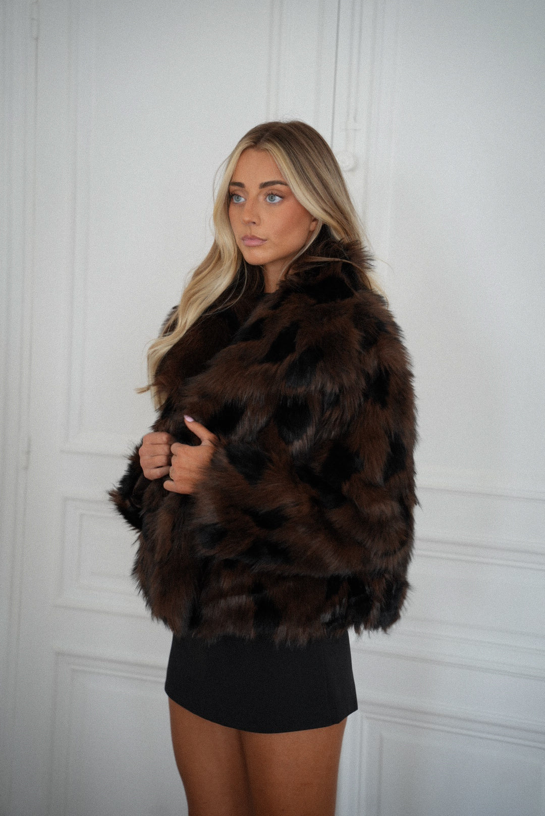 Magla chocolat - Manteau fourrure