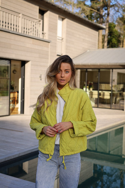 Victoria olive - Veste zippée