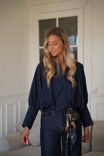 Alice marine - Blouse ballon