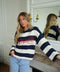 Noris marine - Pull brodé