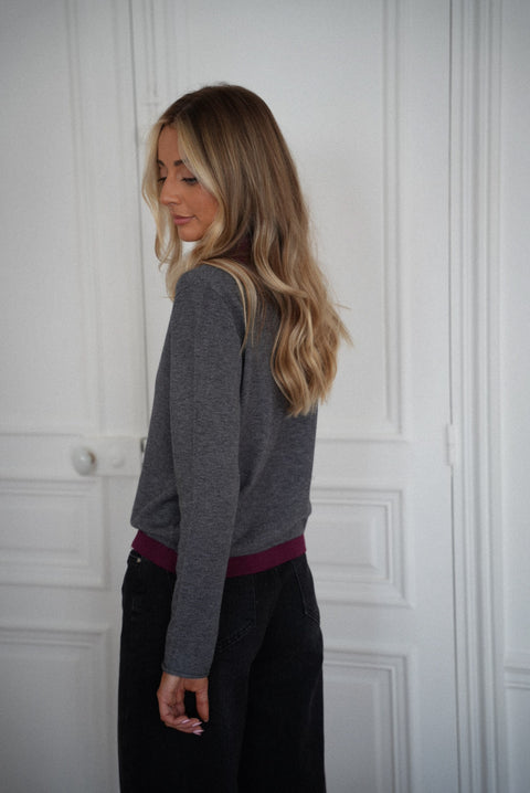 Théodore gris - Pull doux