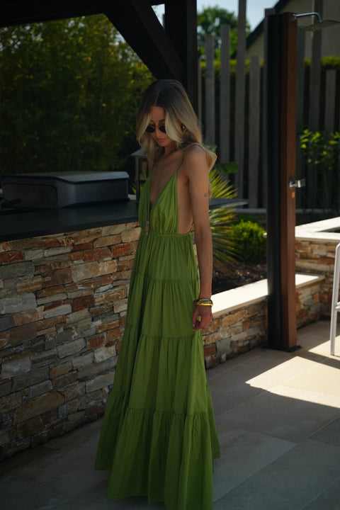 Filipa verte - Robe soleil