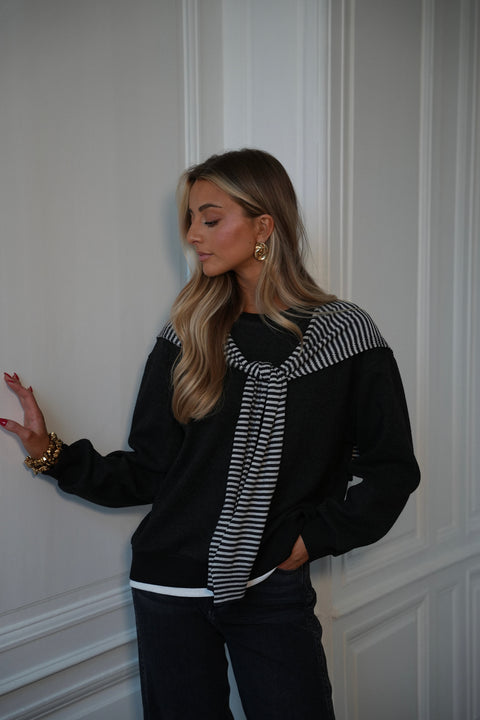 Nico gris foncé - Sweat marinière