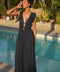 Dorine marine - Robe longue