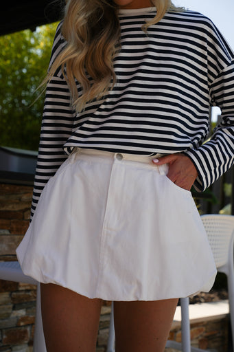 Océane blanche - Jupe short