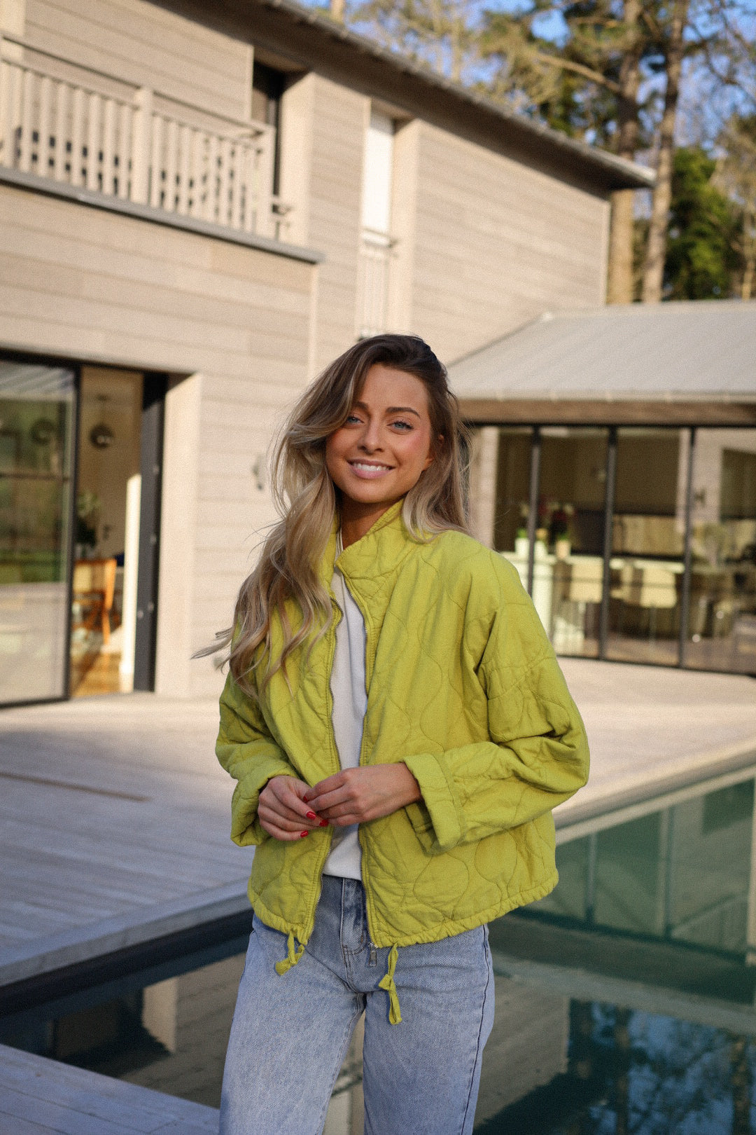 Victoria olive - Veste zippée