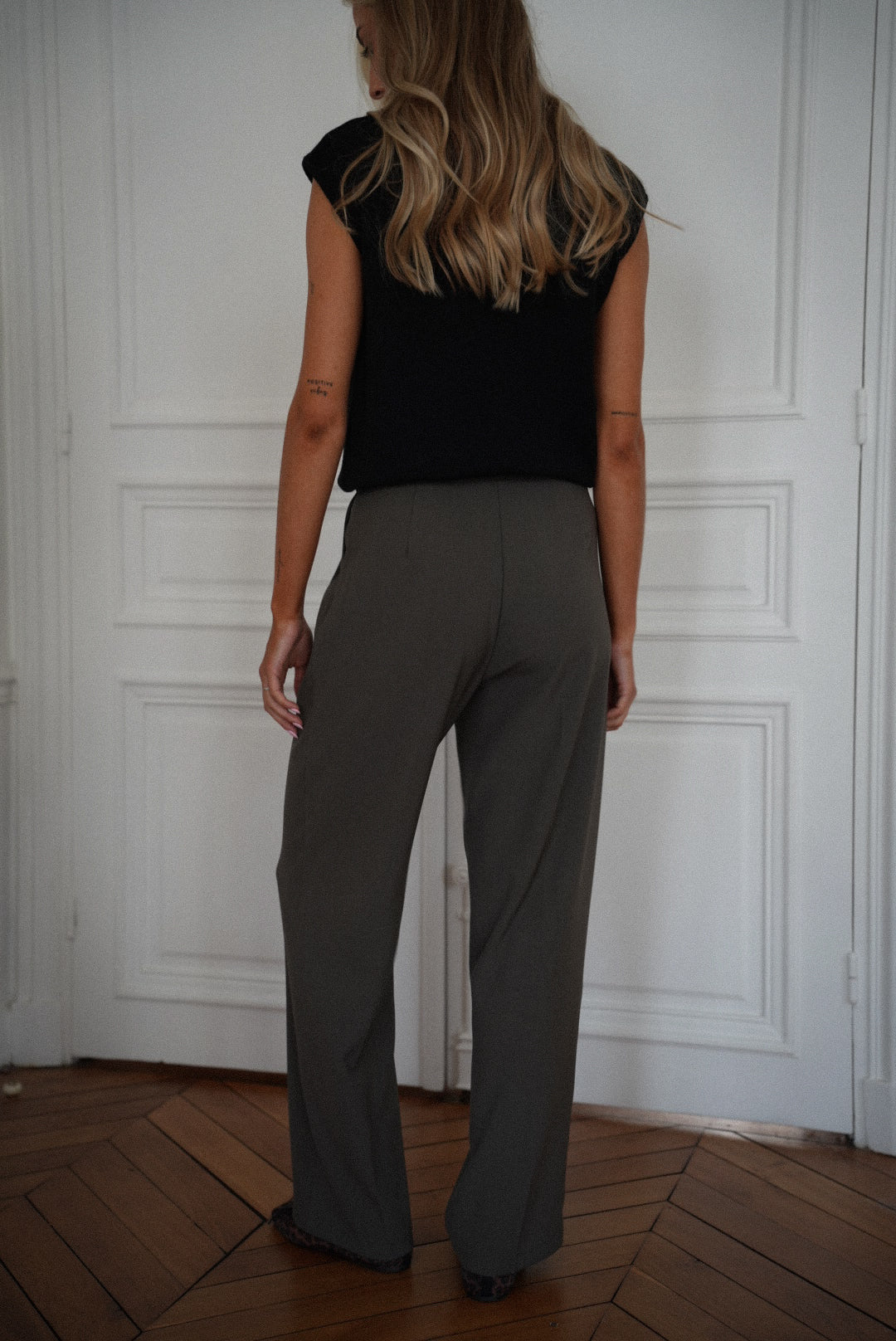 Gloria kaki - Pantalon droit