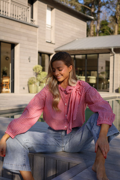 Aden rouge - Blouse vichy