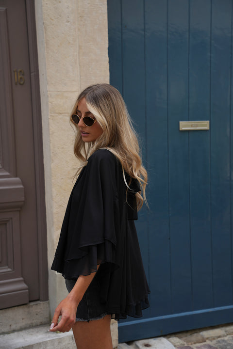 Lucia noire - Blouse fluide