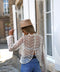 Tifany beige - Blouse brodée