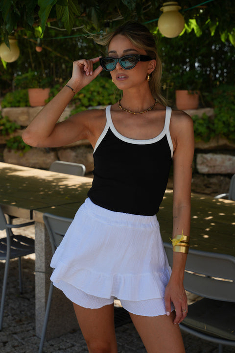 Lola blanche - Jupe short