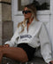 Brooklyn gris - Sweat-shirt brodé
