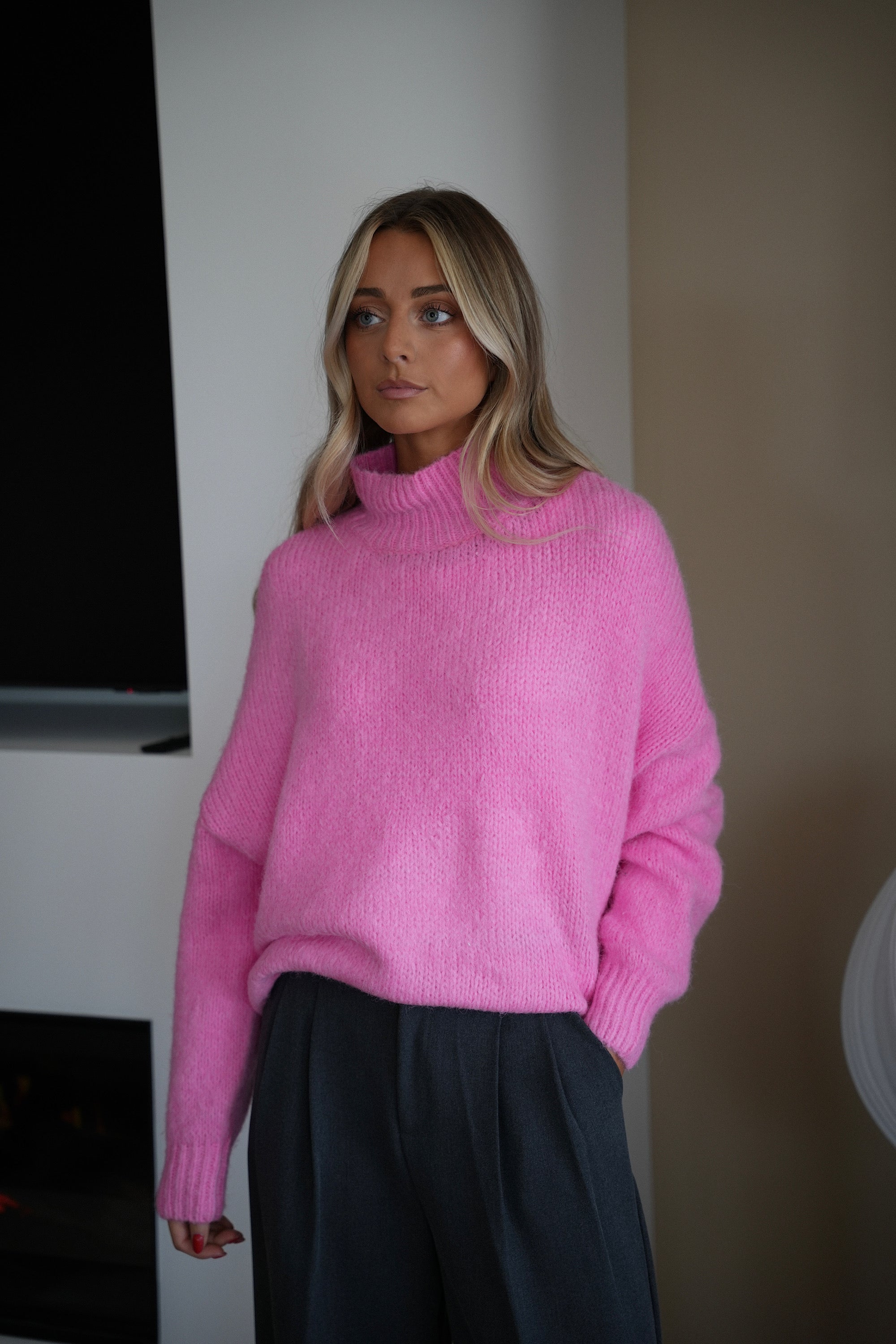 Mathis rose - Pull doux